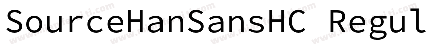 SourceHanSansHC Regular字体转换
